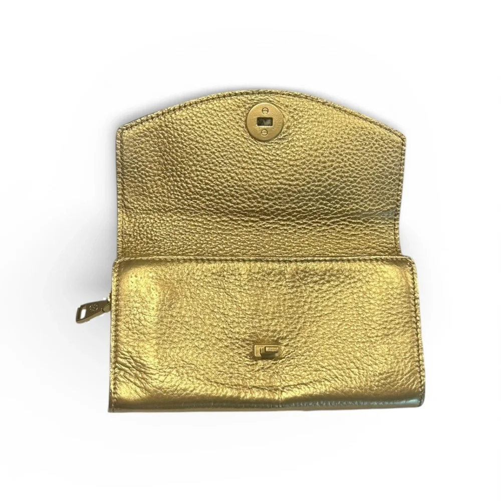Tory Burch Leather Diana Kira Clutch Evening Bag Wallet